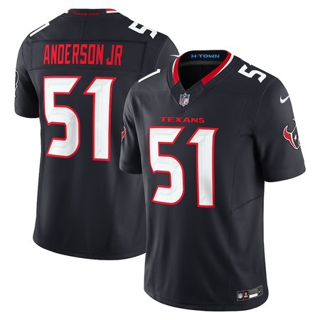 Men's Nike Will Anderson Jr. Navy Houston Texans #51 Vapor F.U.S.E. Limited Jersey